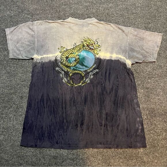 Shirts | Vintage Global Generation Ggdragon Surf Tie Dye Blue T